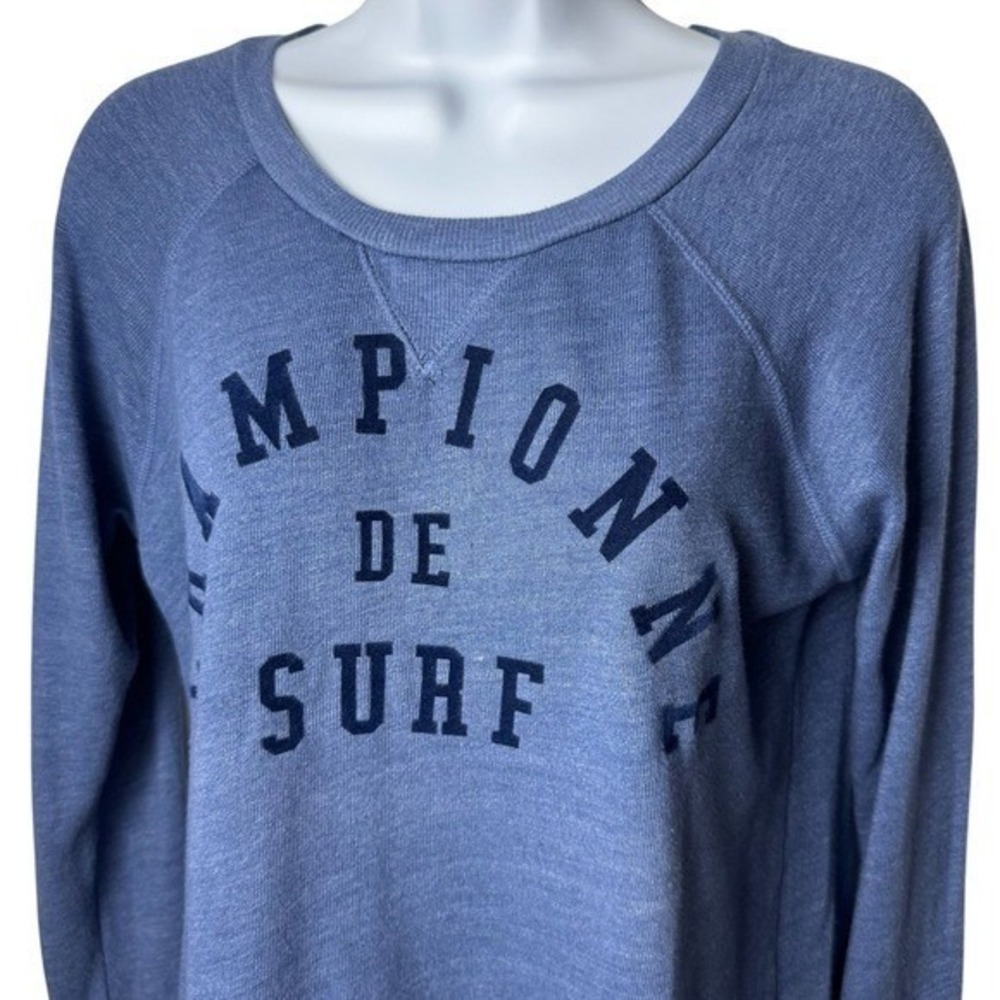 Sundry Championne De Surf Crewneck Sweater Coastal Lightweight Cozy Surf S - Picture 3 of 12
